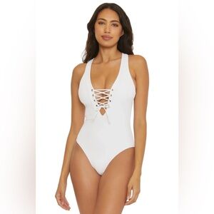 BECCA GIA LACE UP ONE PIECE SWIMSUIT ❤️NWT❤️IN STORES❤️